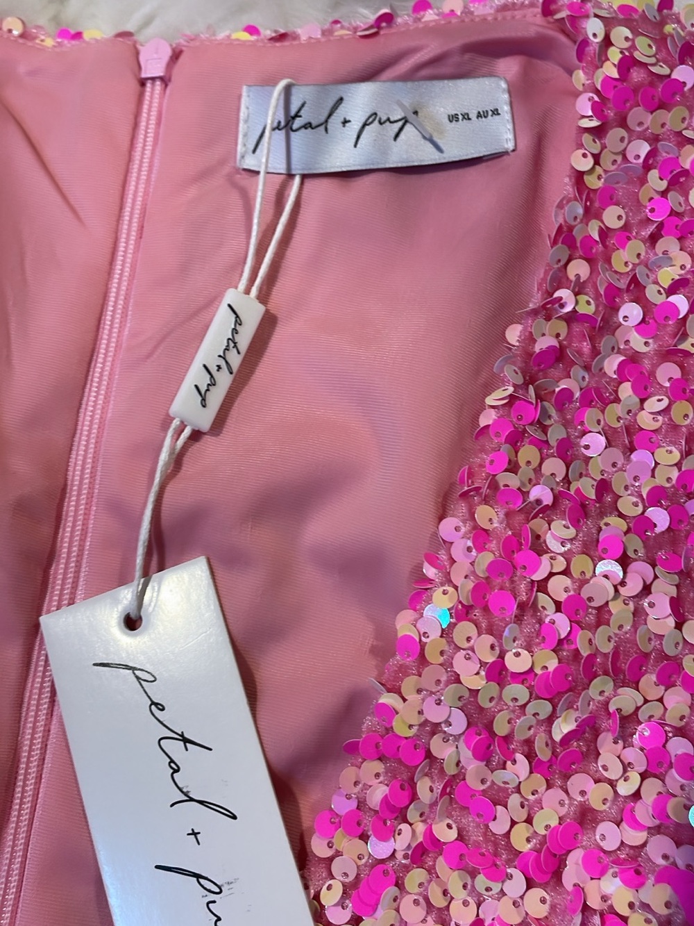 Petal & Pup Pink Sequin Dress - Picture 4 of 6